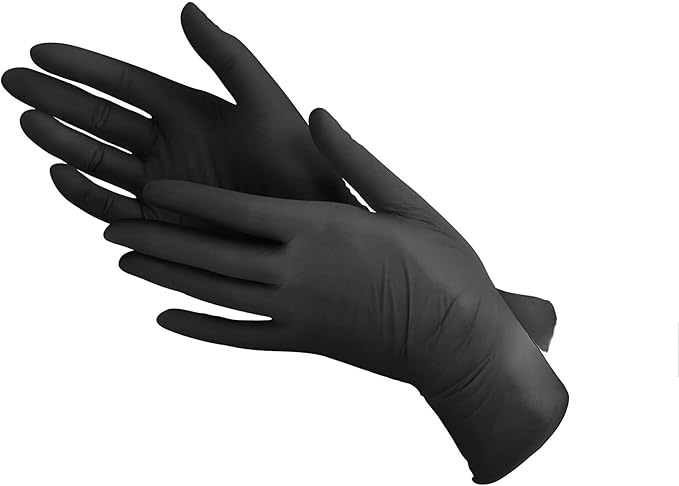 Green Direct Disposable Black Nitrile Gloves, Cleaning - Powder & Latex Free - 100 Count Per Box