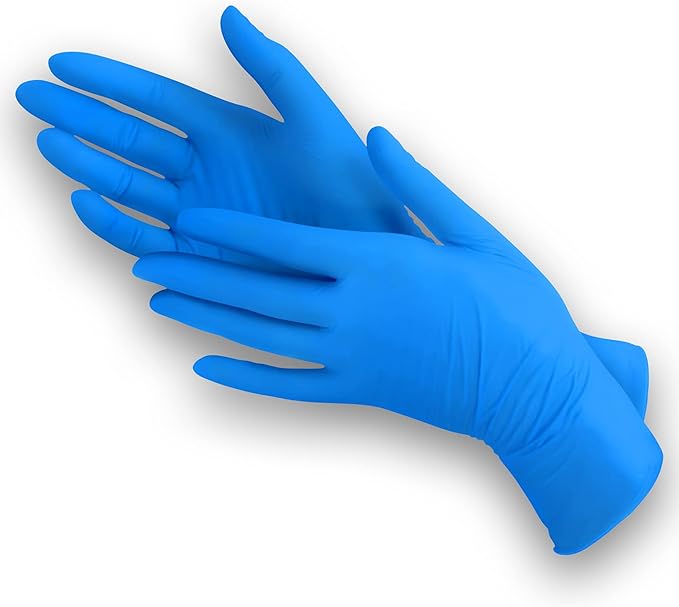 Nitrile Disposable Gloves | Food Prep Kitchen Cooking and Cleaning Gloves Disposable Latex Free, and Powder Free Pack of 100