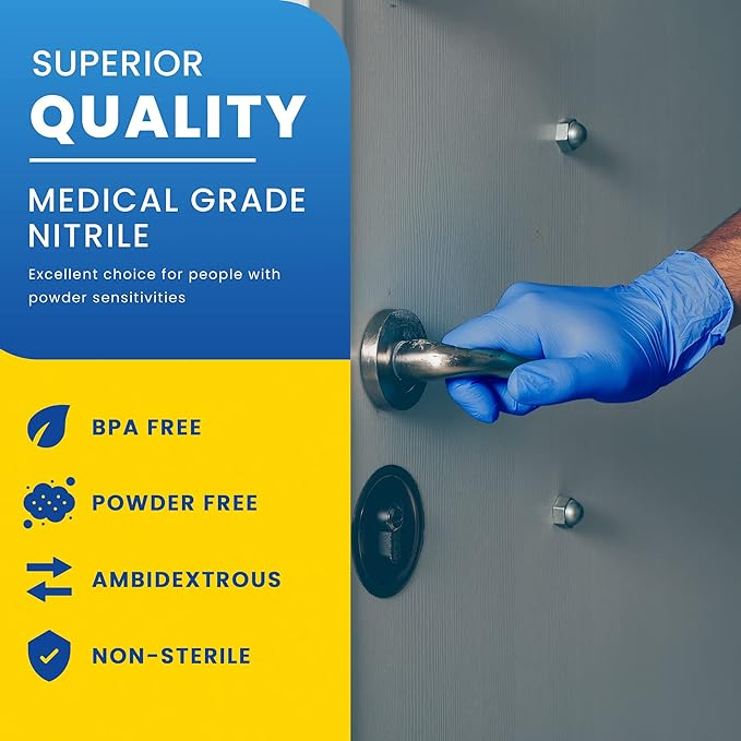 Nitrile Disposable Gloves | Pack of 100