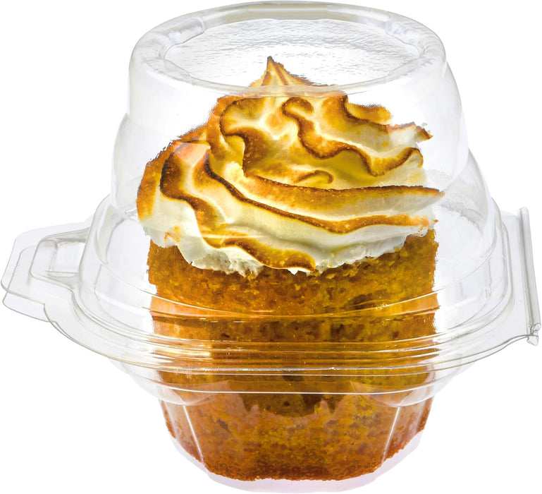 Green Direct Clear Stackable Cupcake Boxes Disposable Individual Cupcake Containers Airtight With Lid Plastic Carrier Bpa Free Cupcake - 25